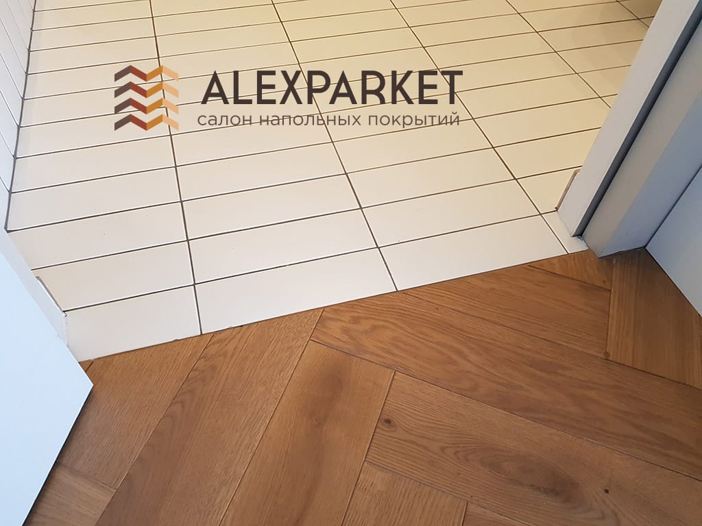 Укладка паркета Тарвуд английская ёлка дуб Фредди