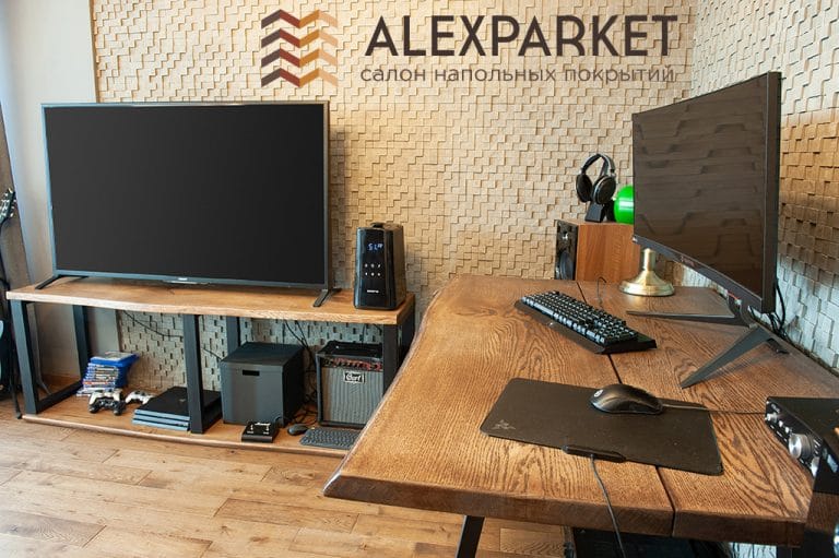 Паркетная доска Tarwood Дуб Каштан в интерьере лофт — фото 3