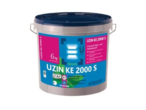 UZIN KE2000s Дисперсионный клей для винила, ковролина - 6кг