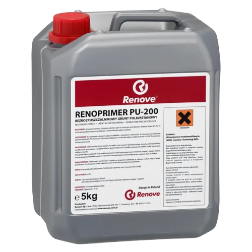 Renove Renoprimer PU 200 - однокомпонентная полиуретановая грунтовка без растворителя под паркет 5л